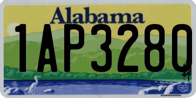 AL license plate 1AP3280