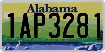 AL license plate 1AP3281