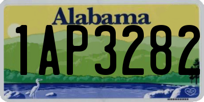 AL license plate 1AP3282