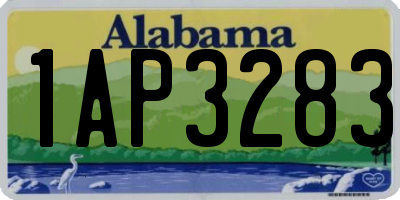 AL license plate 1AP3283