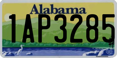 AL license plate 1AP3285