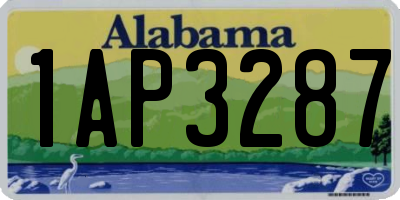 AL license plate 1AP3287