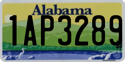 AL license plate 1AP3289