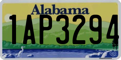 AL license plate 1AP3294