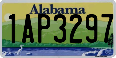 AL license plate 1AP3297