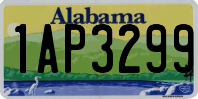 AL license plate 1AP3299