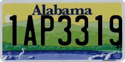 AL license plate 1AP3319