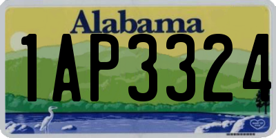 AL license plate 1AP3324