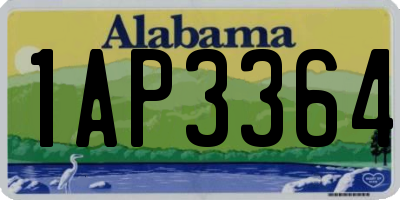 AL license plate 1AP3364