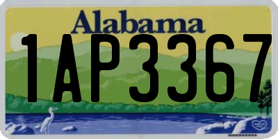AL license plate 1AP3367