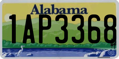 AL license plate 1AP3368