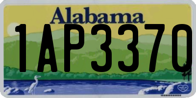 AL license plate 1AP3370