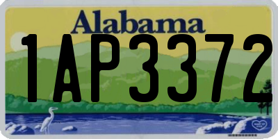 AL license plate 1AP3372