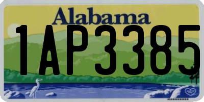 AL license plate 1AP3385