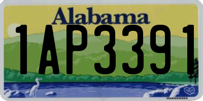 AL license plate 1AP3391