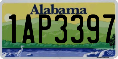 AL license plate 1AP3397