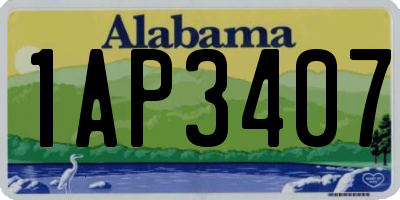 AL license plate 1AP3407
