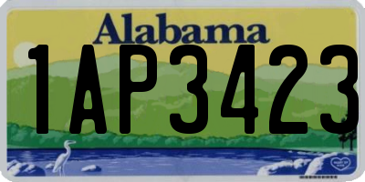 AL license plate 1AP3423