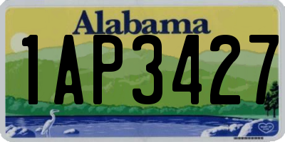 AL license plate 1AP3427
