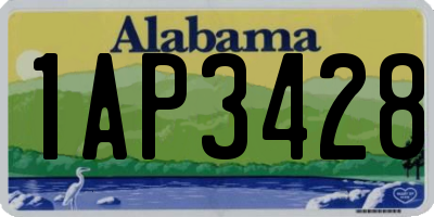 AL license plate 1AP3428