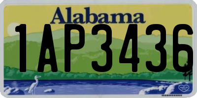 AL license plate 1AP3436
