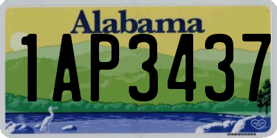 AL license plate 1AP3437