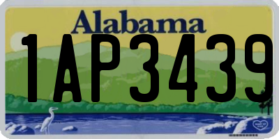 AL license plate 1AP3439