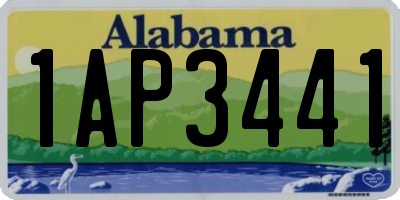 AL license plate 1AP3441