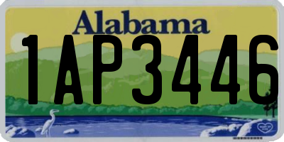 AL license plate 1AP3446