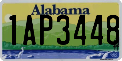 AL license plate 1AP3448