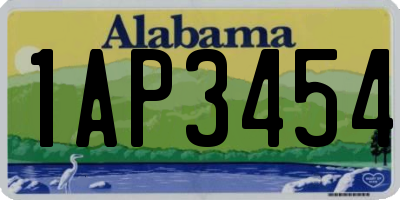 AL license plate 1AP3454