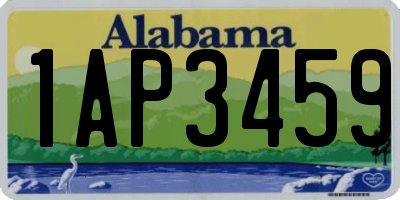 AL license plate 1AP3459