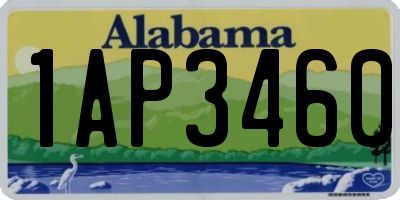 AL license plate 1AP3460