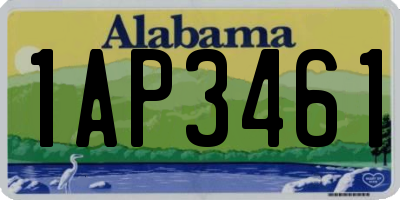 AL license plate 1AP3461