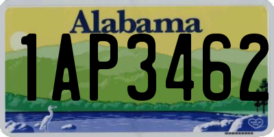 AL license plate 1AP3462