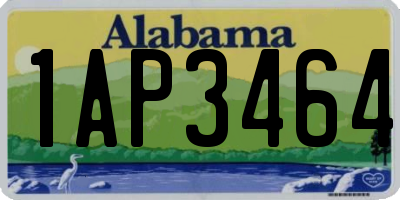 AL license plate 1AP3464