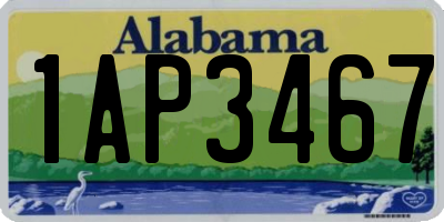 AL license plate 1AP3467
