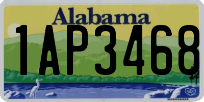 AL license plate 1AP3468