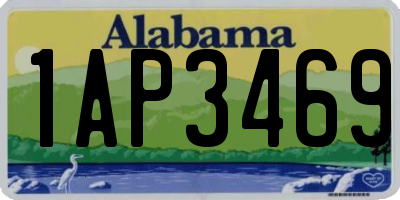 AL license plate 1AP3469