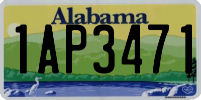 AL license plate 1AP3471