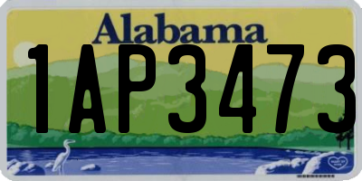 AL license plate 1AP3473