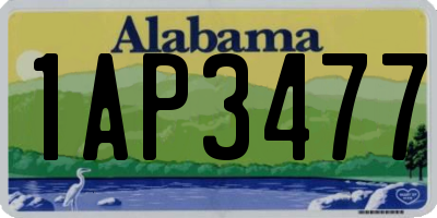 AL license plate 1AP3477