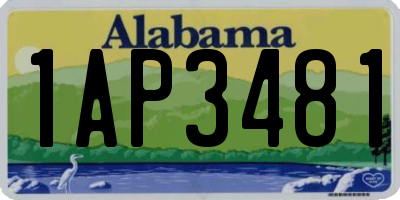 AL license plate 1AP3481