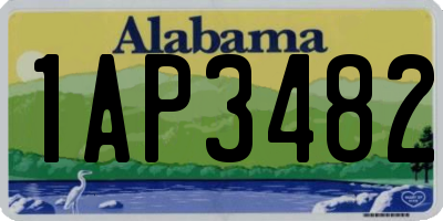 AL license plate 1AP3482