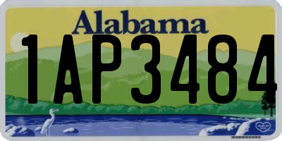 AL license plate 1AP3484