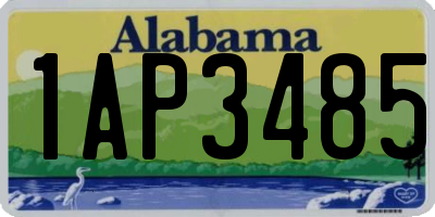 AL license plate 1AP3485