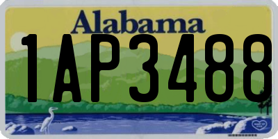 AL license plate 1AP3488