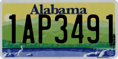AL license plate 1AP3491