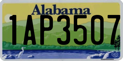 AL license plate 1AP3507