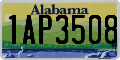 AL license plate 1AP3508